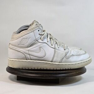 Nike Air Jordan 1 Mid Shoes Youth Size 6Y Basketball 554725-110